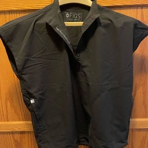 Figs XXS Black Rafaela Scrub Top